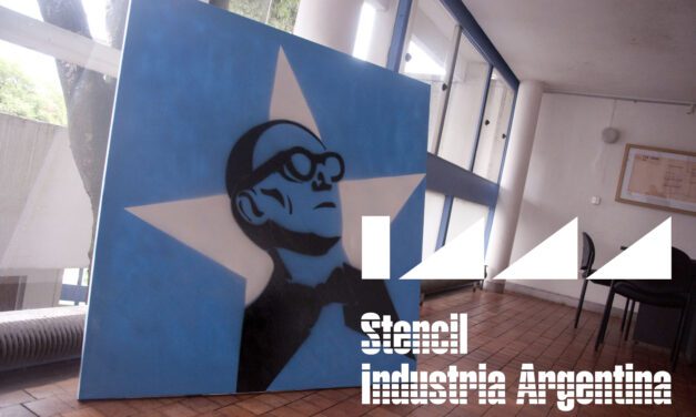 Stencil homenaje a Le Corbusier – Encargado para la Casa Curutchet por el Colegio de Arquitectos de la Provincia de Buenos Aires